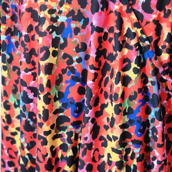 New! Multicolored Leopard Print Dress - Picture 2 of 10